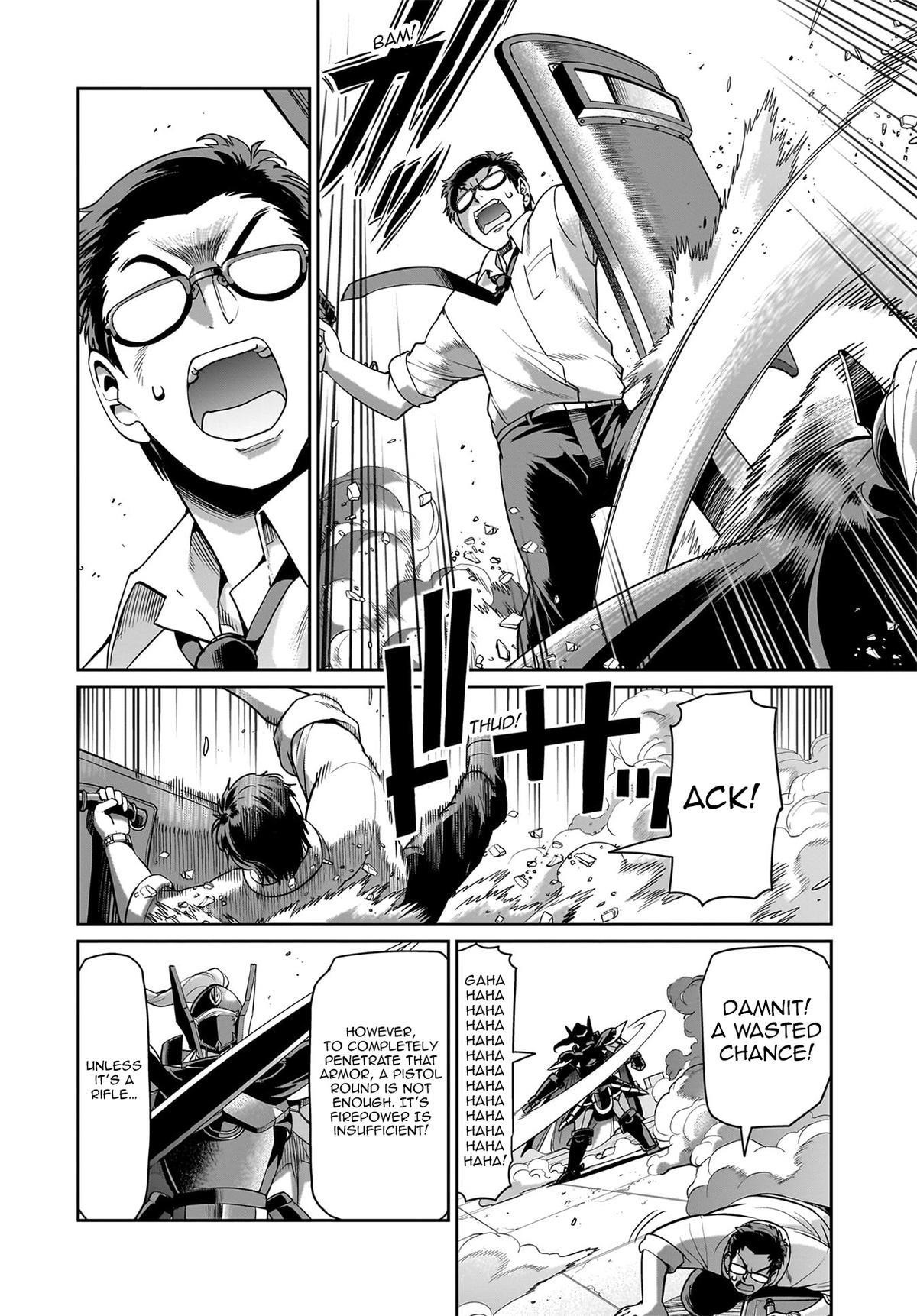The gunner’s life of a middle-aged man summoned to another world and armed with a rifle: an airsoft addicted salaryman returns to the alternative world after work Chapter 50 - Page 14 in English
