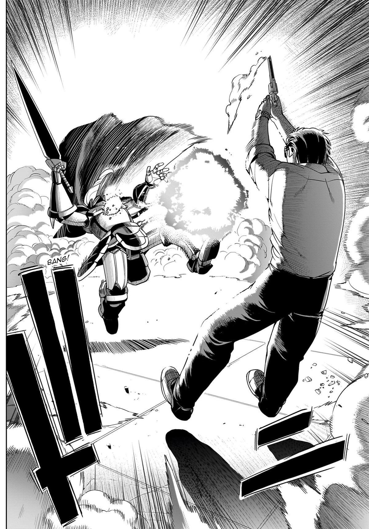 The gunner’s life of a middle-aged man summoned to another world and armed with a rifle: an airsoft addicted salaryman returns to the alternative world after work Chapter 50 - Page 18 in English