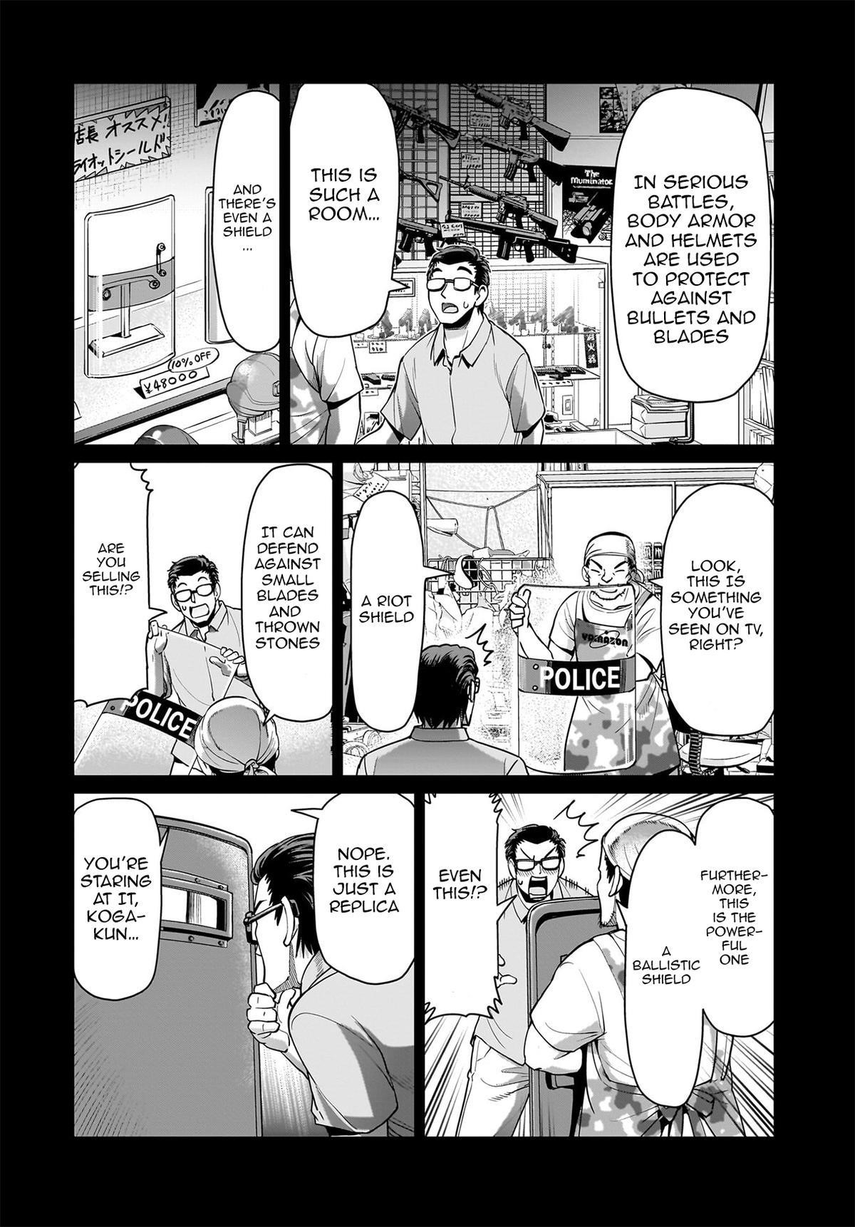 The gunner’s life of a middle-aged man summoned to another world and armed with a rifle: an airsoft addicted salaryman returns to the alternative world after work Chapter 50 - Page 4 in English