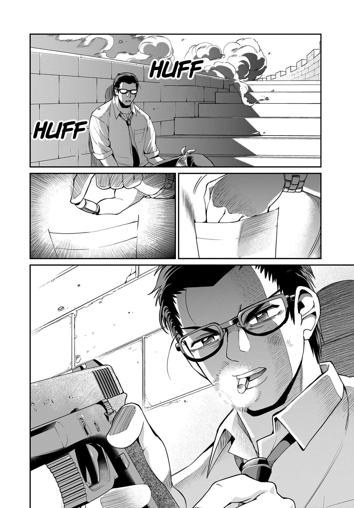 The gunner’s life of a middle-aged man summoned to another world and armed with a rifle: an airsoft addicted salaryman returns to the alternative world after work Chapter 52 - Page 14 in English