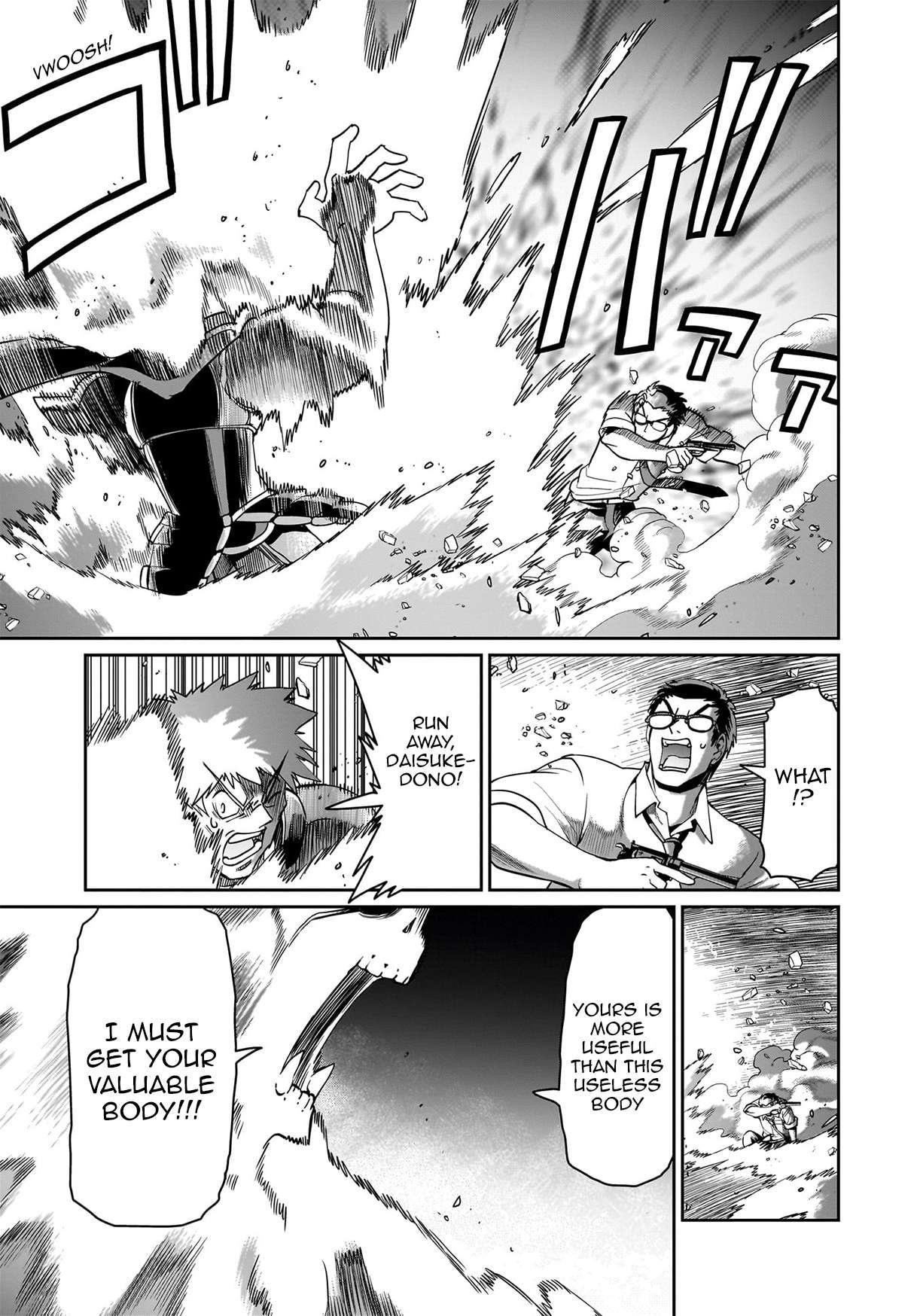 The gunner’s life of a middle-aged man summoned to another world and armed with a rifle: an airsoft addicted salaryman returns to the alternative world after work Chapter 52 - Page 9 in English
