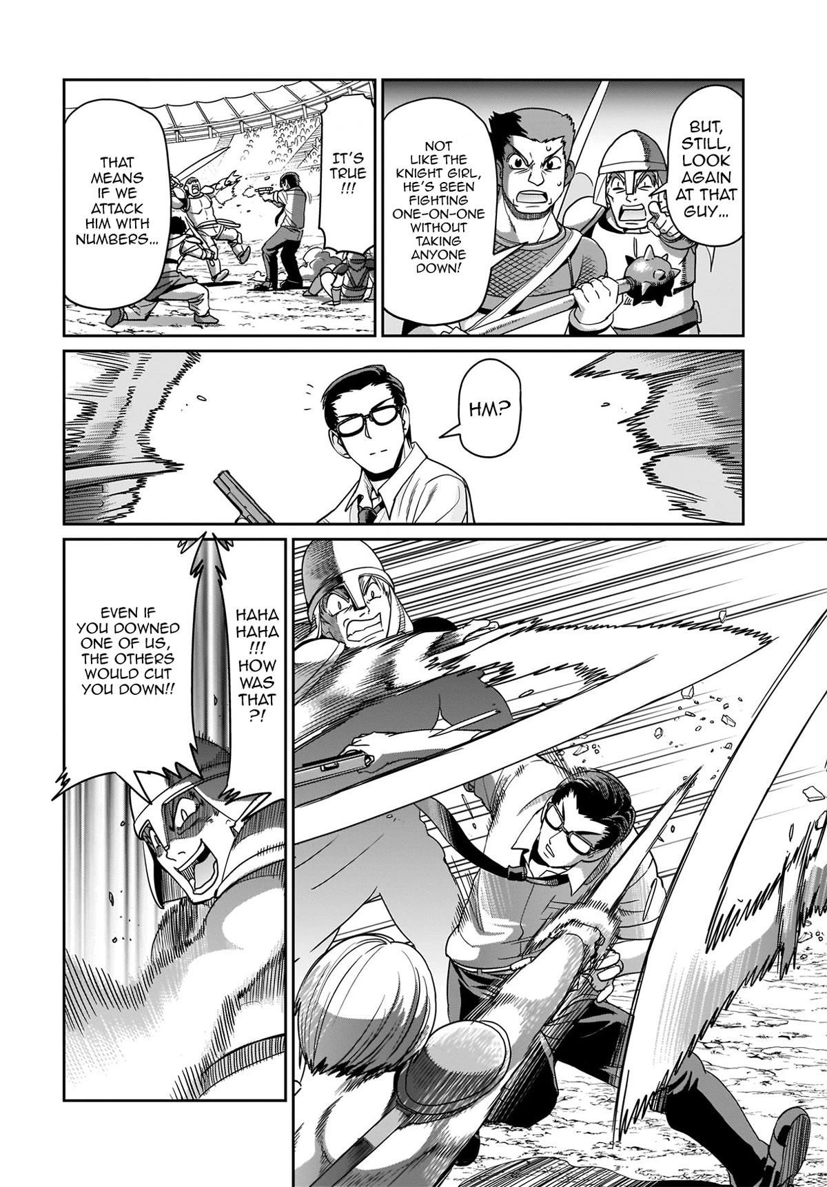 The gunner’s life of a middle-aged man summoned to another world and armed with a rifle: an airsoft addicted salaryman returns to the alternative world after work Chapter 6 - Page 10 in English