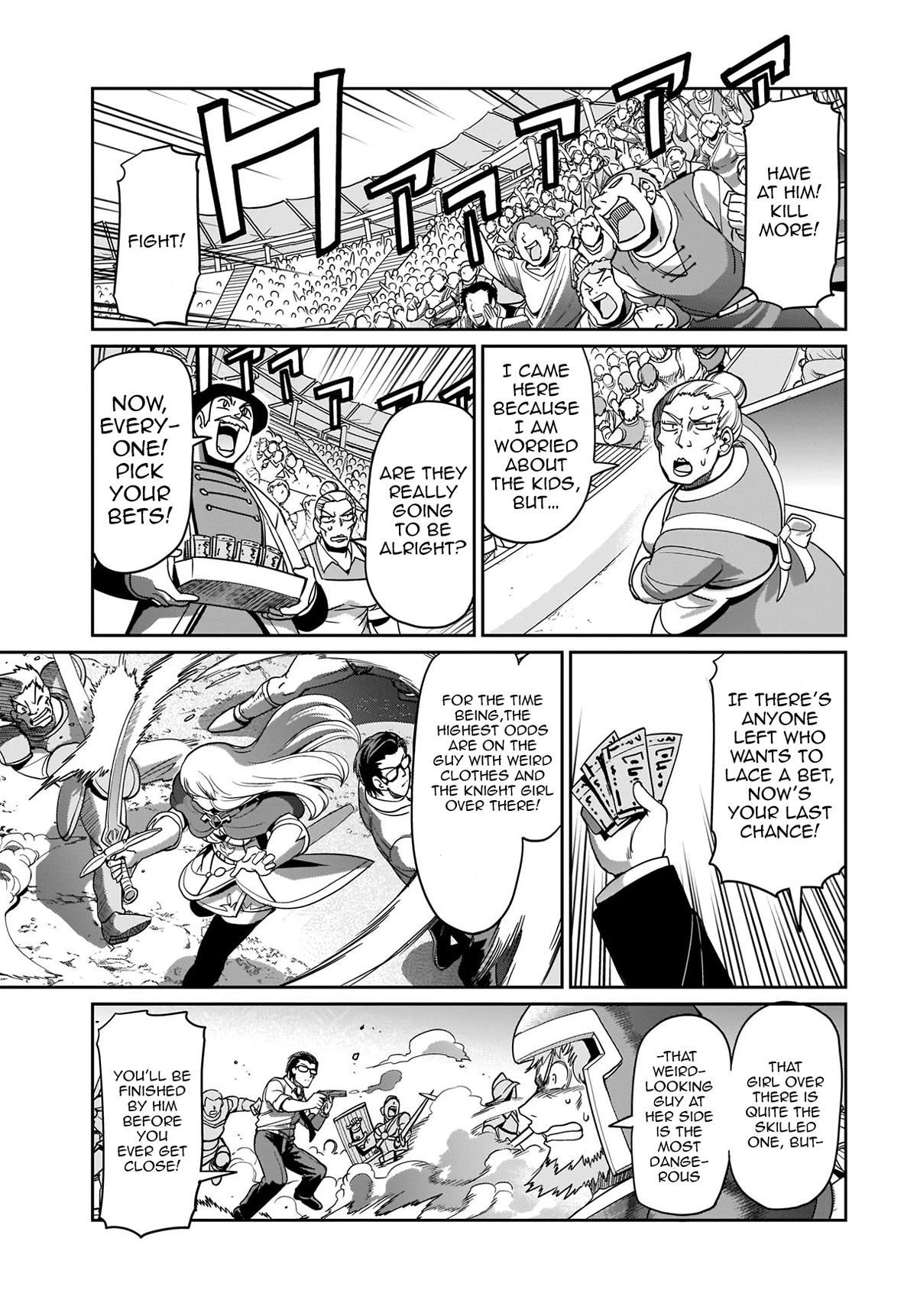 The gunner’s life of a middle-aged man summoned to another world and armed with a rifle: an airsoft addicted salaryman returns to the alternative world after work Chapter 6 - Page 9 in English