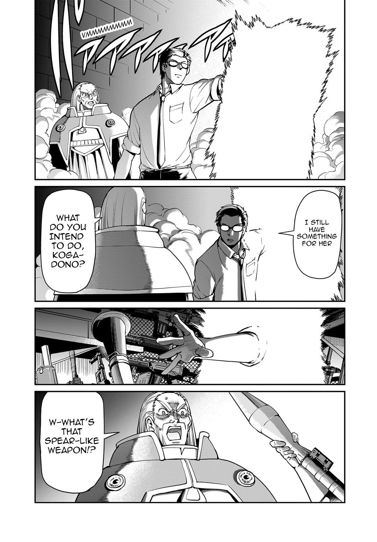 The gunner’s life of a middle-aged man summoned to another world and armed with a rifle: an airsoft addicted salaryman returns to the alternative world after work Chapter 60 - Page 10 in English