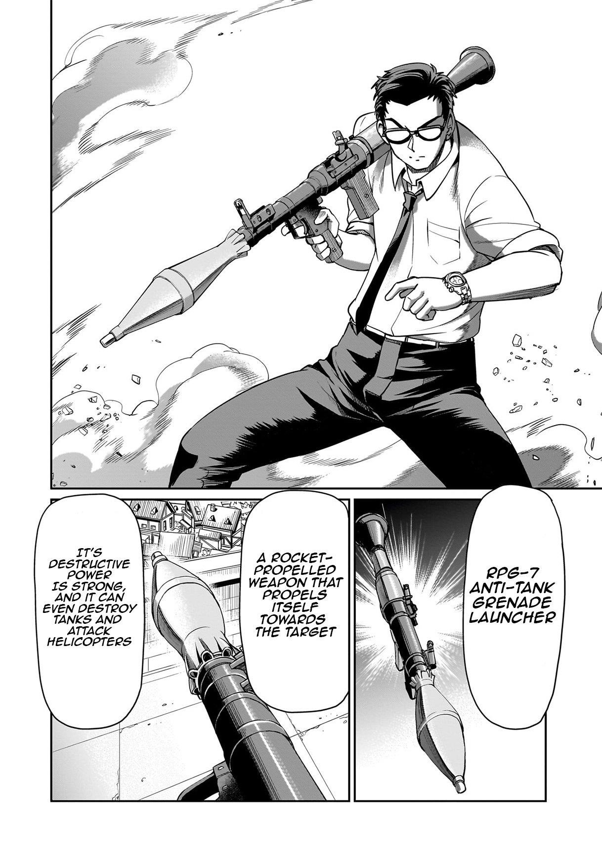 The gunner’s life of a middle-aged man summoned to another world and armed with a rifle: an airsoft addicted salaryman returns to the alternative world after work Chapter 60 - Page 11 in English