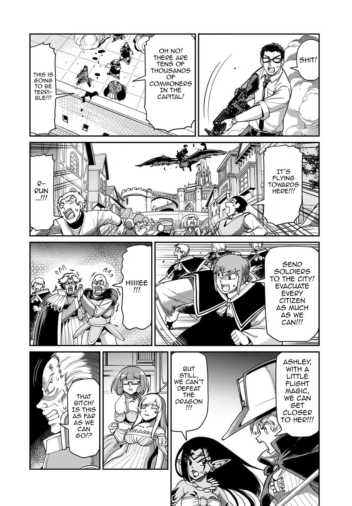 The gunner’s life of a middle-aged man summoned to another world and armed with a rifle: an airsoft addicted salaryman returns to the alternative world after work Chapter 60 - Page 9 in English