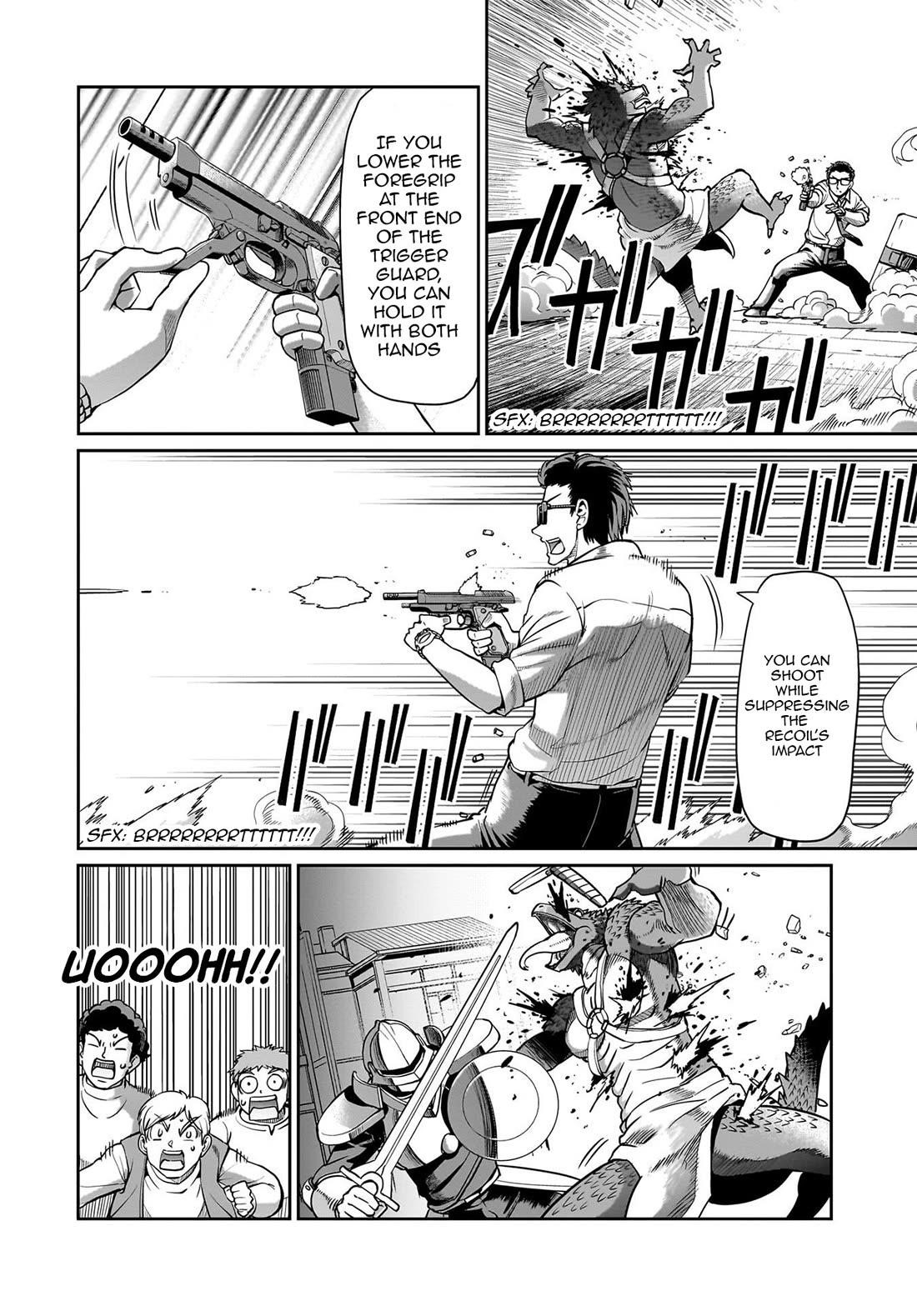 The gunner’s life of a middle-aged man summoned to another world and armed with a rifle: an airsoft addicted salaryman returns to the alternative world after work Chapter 66 - Page 13 in English
