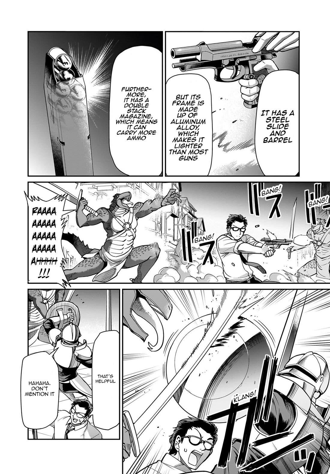 The gunner’s life of a middle-aged man summoned to another world and armed with a rifle: an airsoft addicted salaryman returns to the alternative world after work Chapter 66 - Page 5 in English
