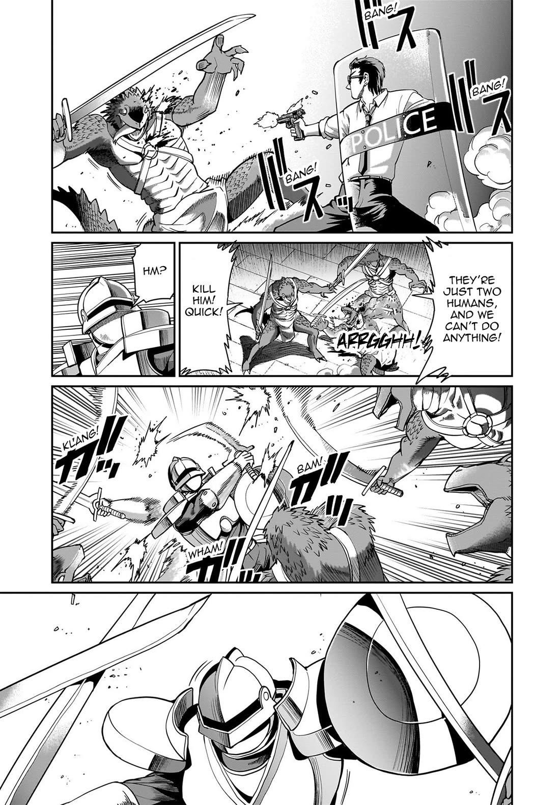 The gunner’s life of a middle-aged man summoned to another world and armed with a rifle: an airsoft addicted salaryman returns to the alternative world after work Chapter 66 - Page 8 in English