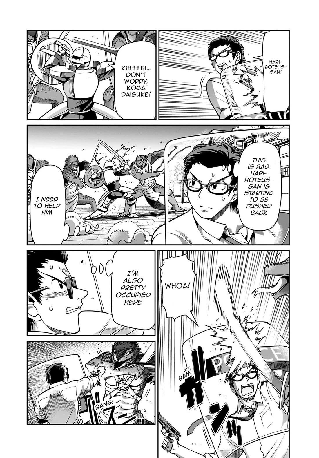 The gunner’s life of a middle-aged man summoned to another world and armed with a rifle: an airsoft addicted salaryman returns to the alternative world after work Chapter 66 - Page 9 in English