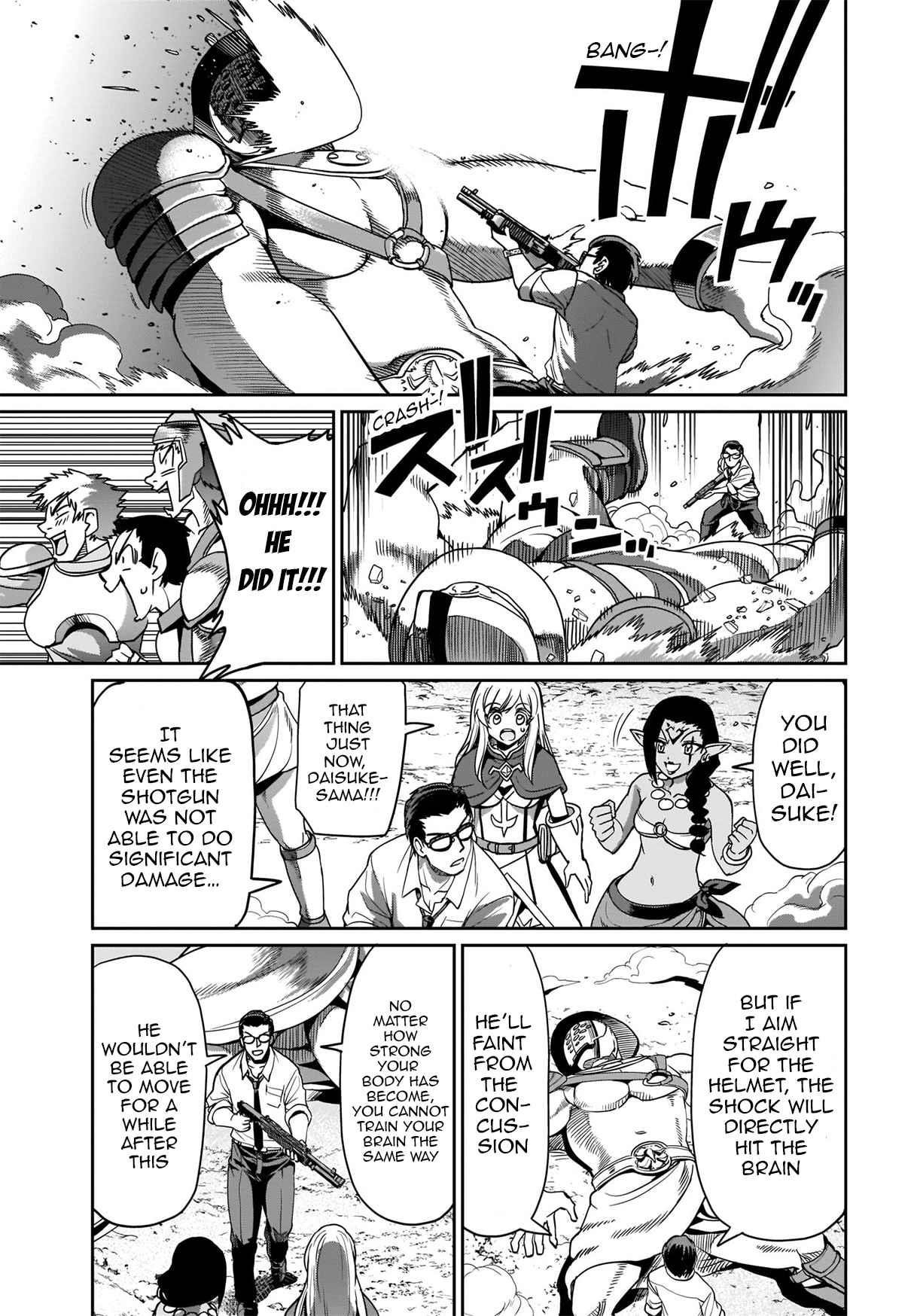 The gunner’s life of a middle-aged man summoned to another world and armed with a rifle: an airsoft addicted salaryman returns to the alternative world after work Chapter 7 - Page 11 in English
