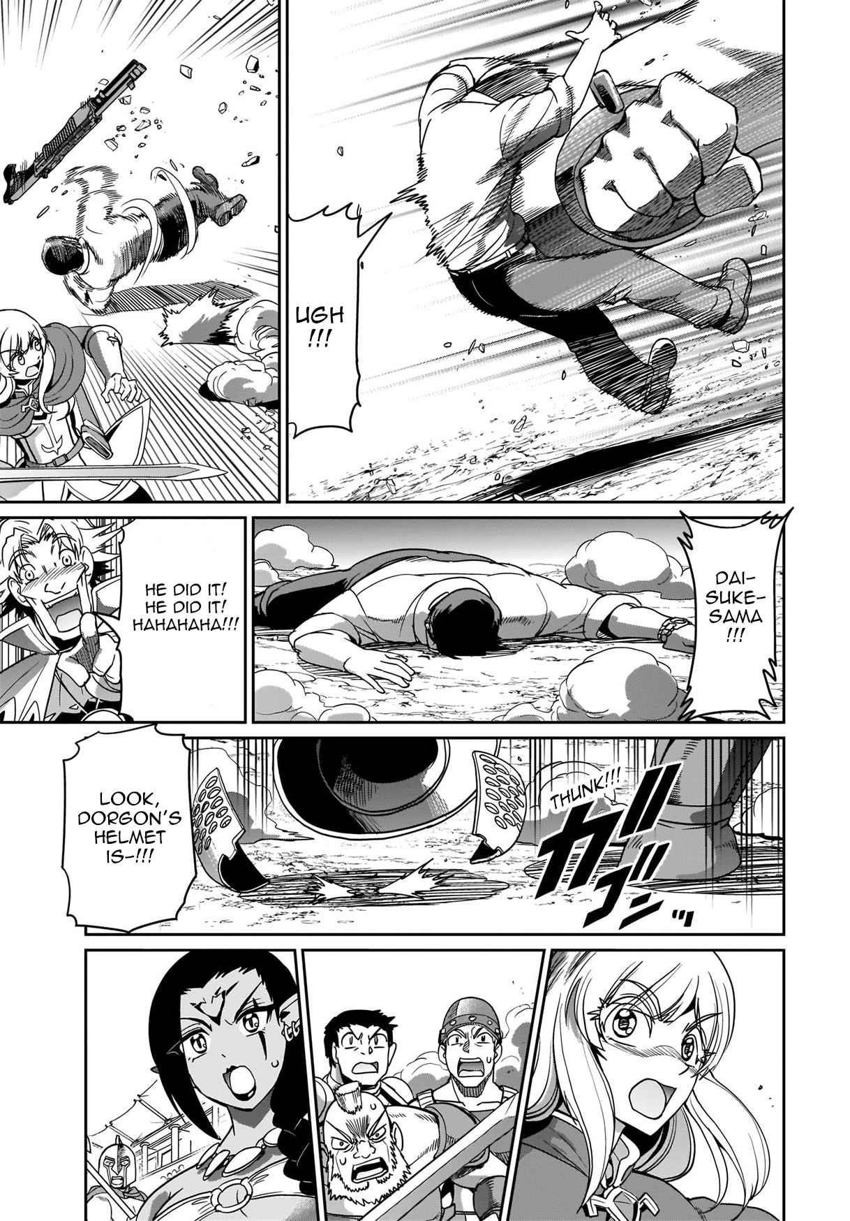 The gunner’s life of a middle-aged man summoned to another world and armed with a rifle: an airsoft addicted salaryman returns to the alternative world after work Chapter 7 - Page 13 in English