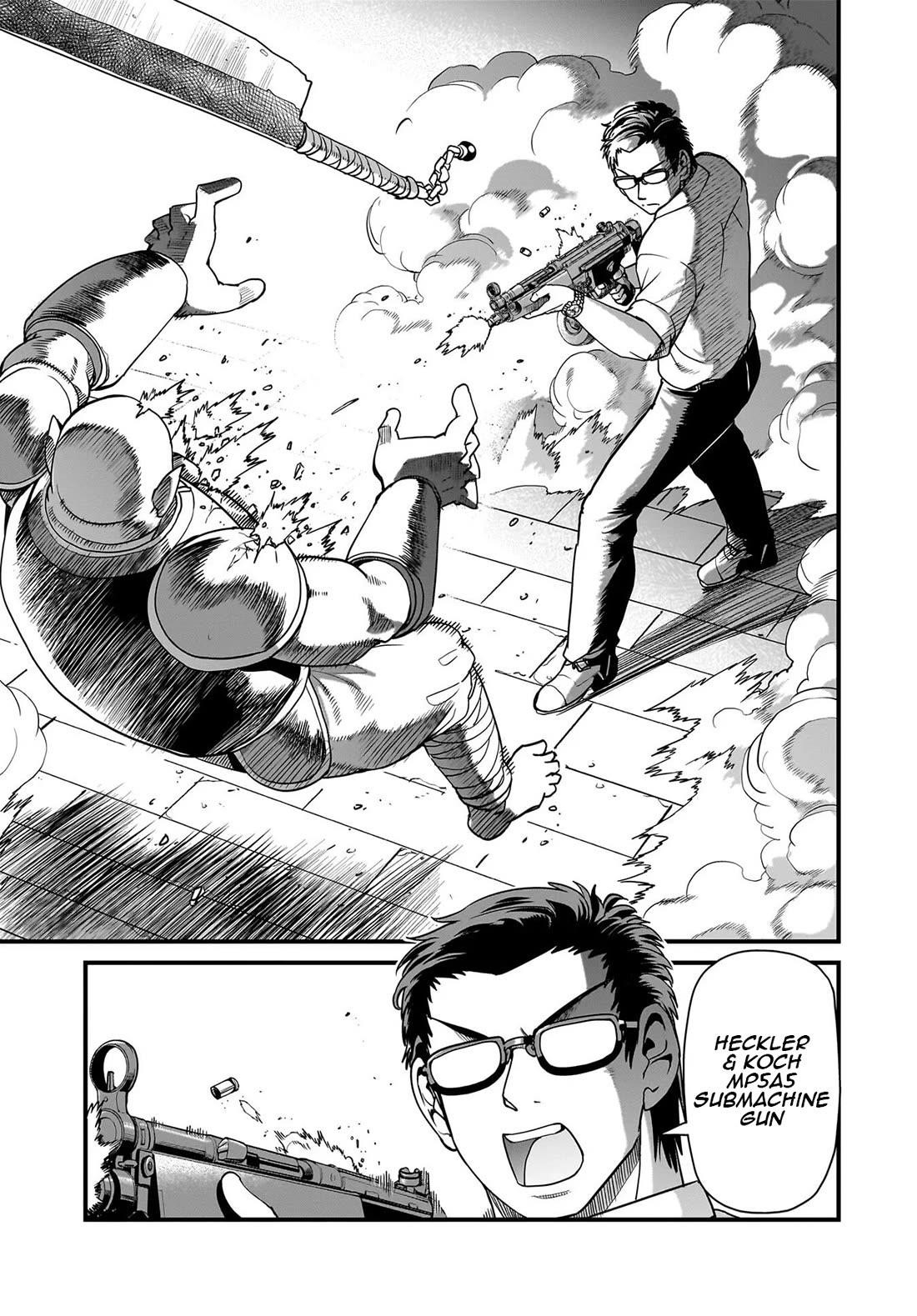 The gunner’s life of a middle-aged man summoned to another world and armed with a rifle: an airsoft addicted salaryman returns to the alternative world after work Chapter 72 - Page 5 in English