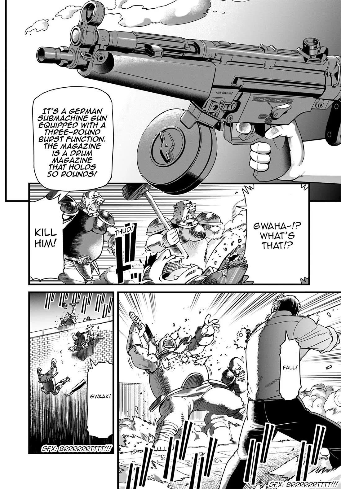 The gunner’s life of a middle-aged man summoned to another world and armed with a rifle: an airsoft addicted salaryman returns to the alternative world after work Chapter 72 - Page 6 in English