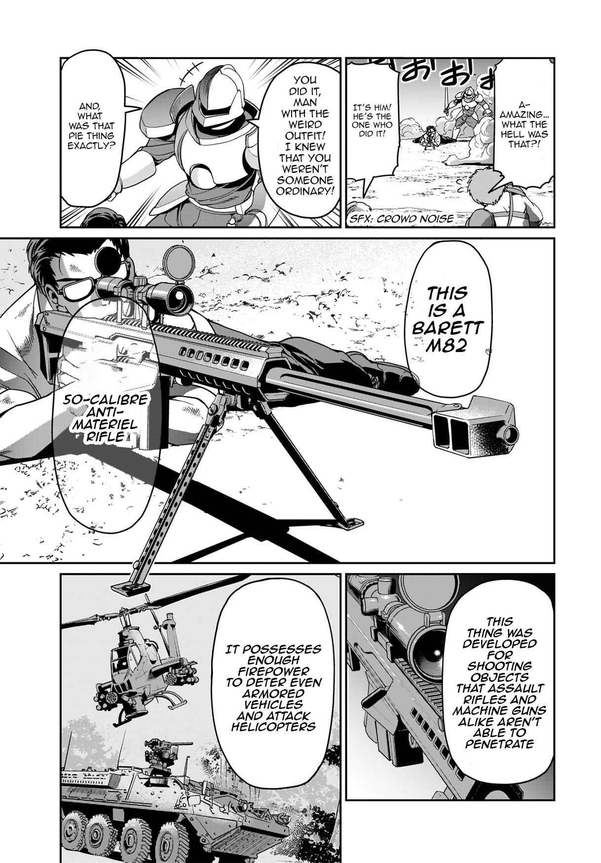 The gunner’s life of a middle-aged man summoned to another world and armed with a rifle: an airsoft addicted salaryman returns to the alternative world after work Chapter 8 - Page 4 in English