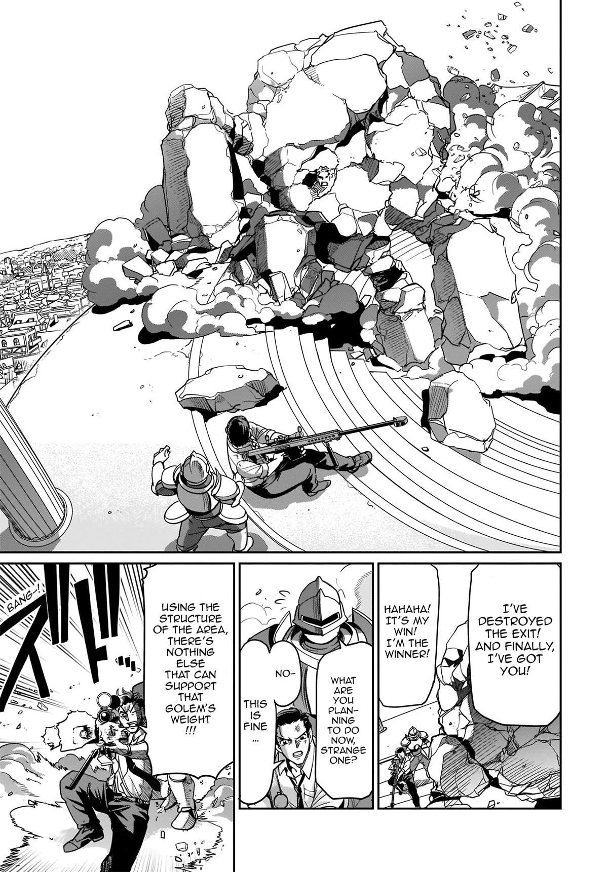 The gunner’s life of a middle-aged man summoned to another world and armed with a rifle: an airsoft addicted salaryman returns to the alternative world after work Chapter 9 - Page 17 in English