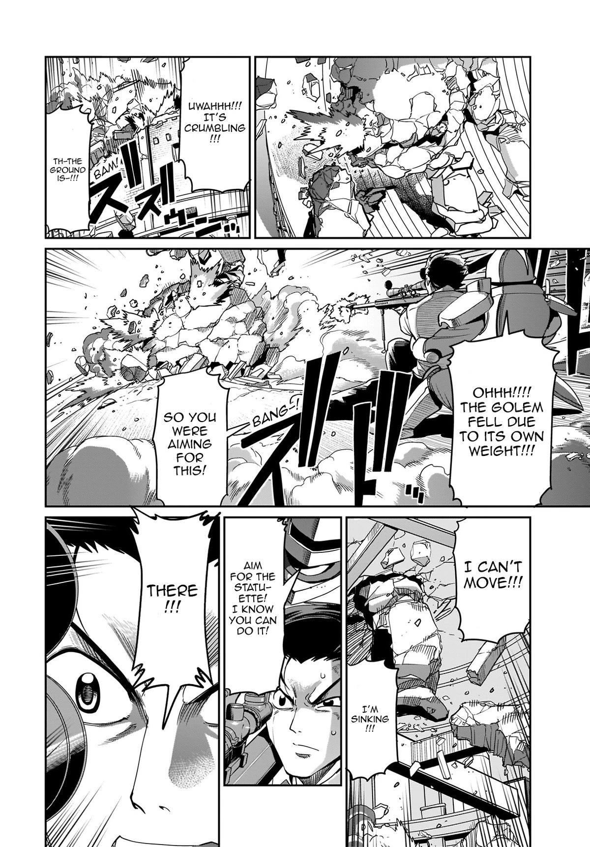 The gunner’s life of a middle-aged man summoned to another world and armed with a rifle: an airsoft addicted salaryman returns to the alternative world after work Chapter 9 - Page 18 in English