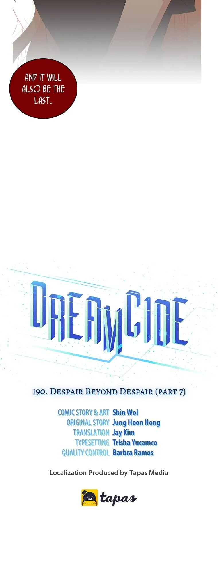 Dreamcide Chapter 190 - Page 3 in English