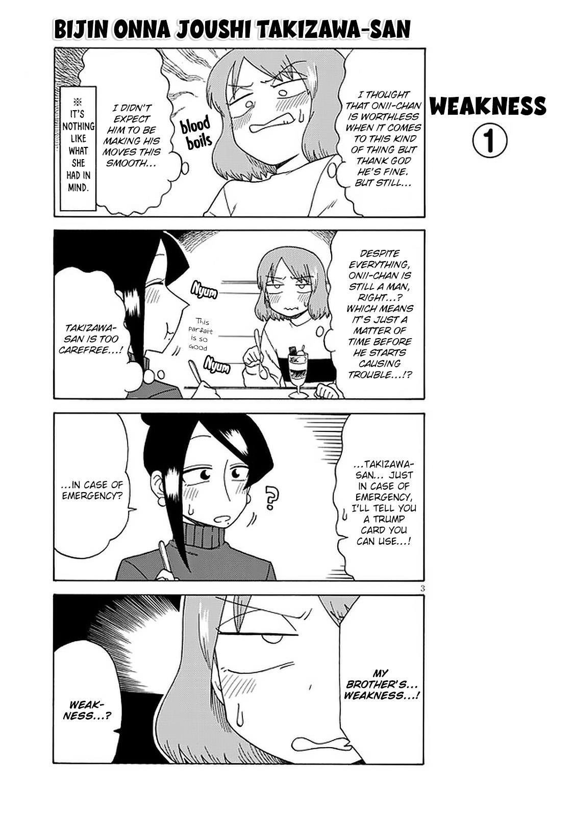 Bijin Onna Joushi Takizawa-San Chapter 103 - Page 3 in English