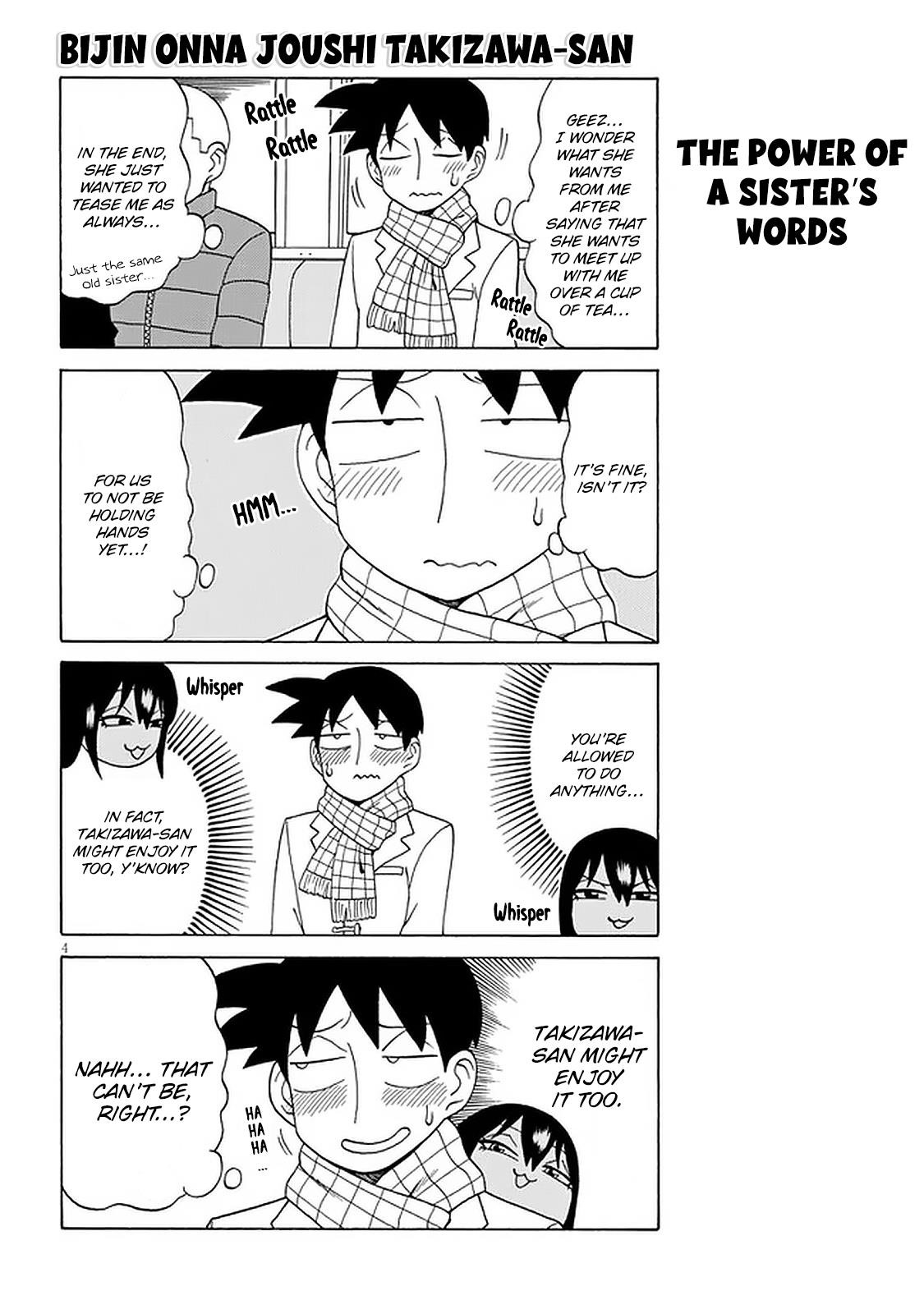 Bijin Onna Joushi Takizawa-San Chapter 108 - Page 4 in English