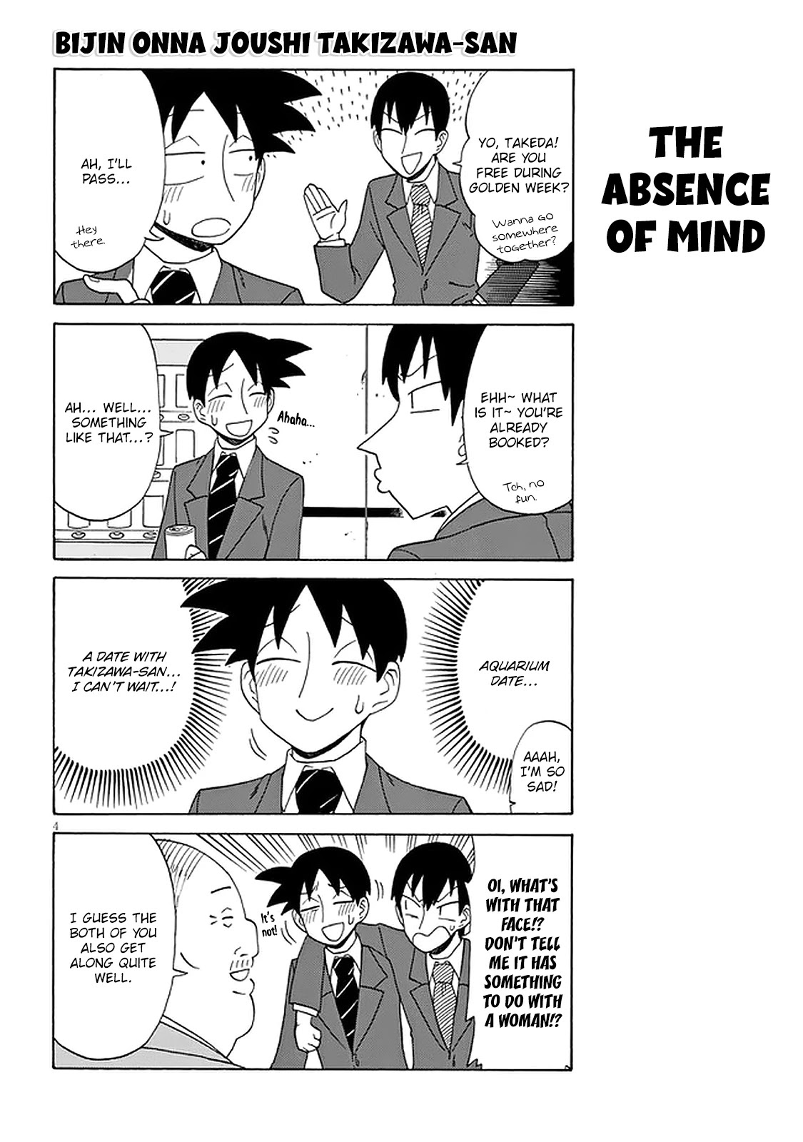 Bijin Onna Joushi Takizawa-San Chapter 115 - Page 4 in English