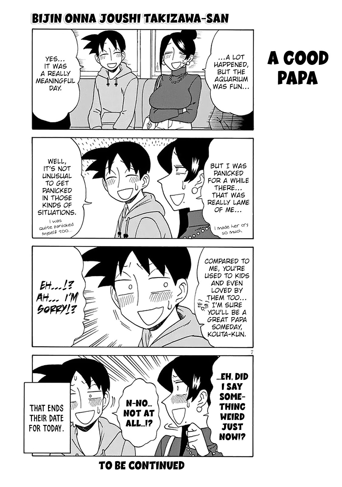 Bijin Onna Joushi Takizawa-San Chapter 116 - Page 7 in English