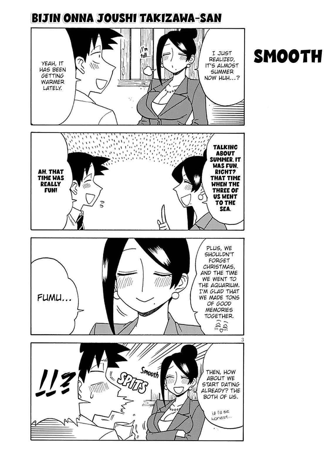 Bijin Onna Joushi Takizawa-San Chapter 118 - Page 3 in English