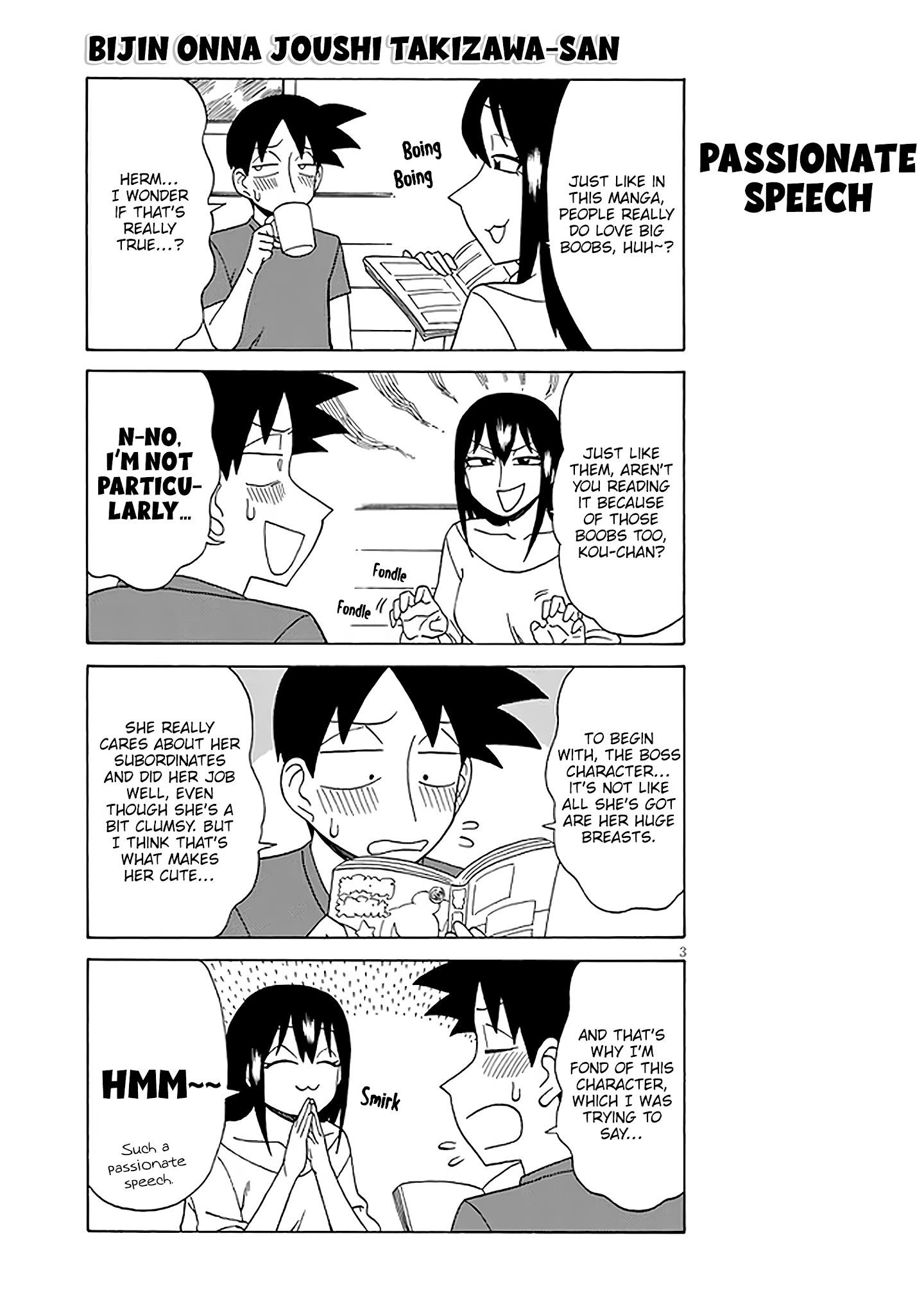 Bijin Onna Joushi Takizawa-San Chapter 119.5 - Page 3 in English