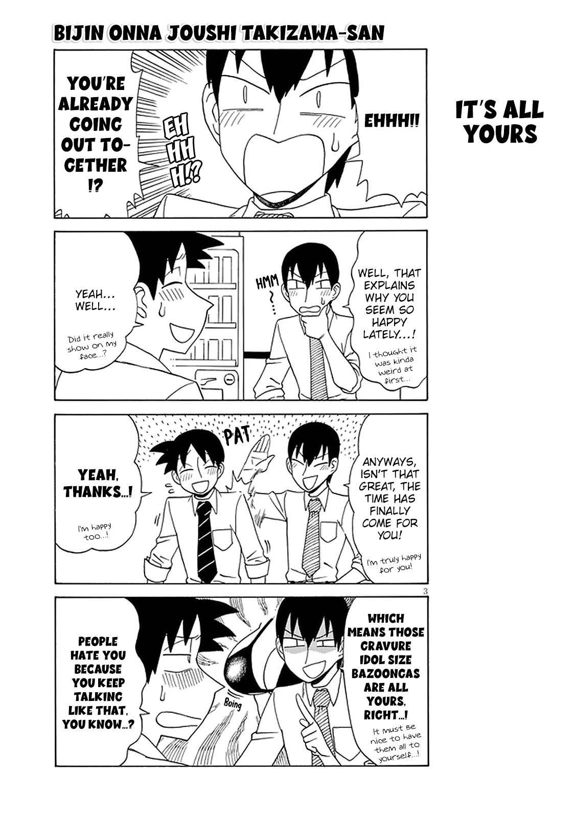 Bijin Onna Joushi Takizawa-San Chapter 119 - Page 3 in English