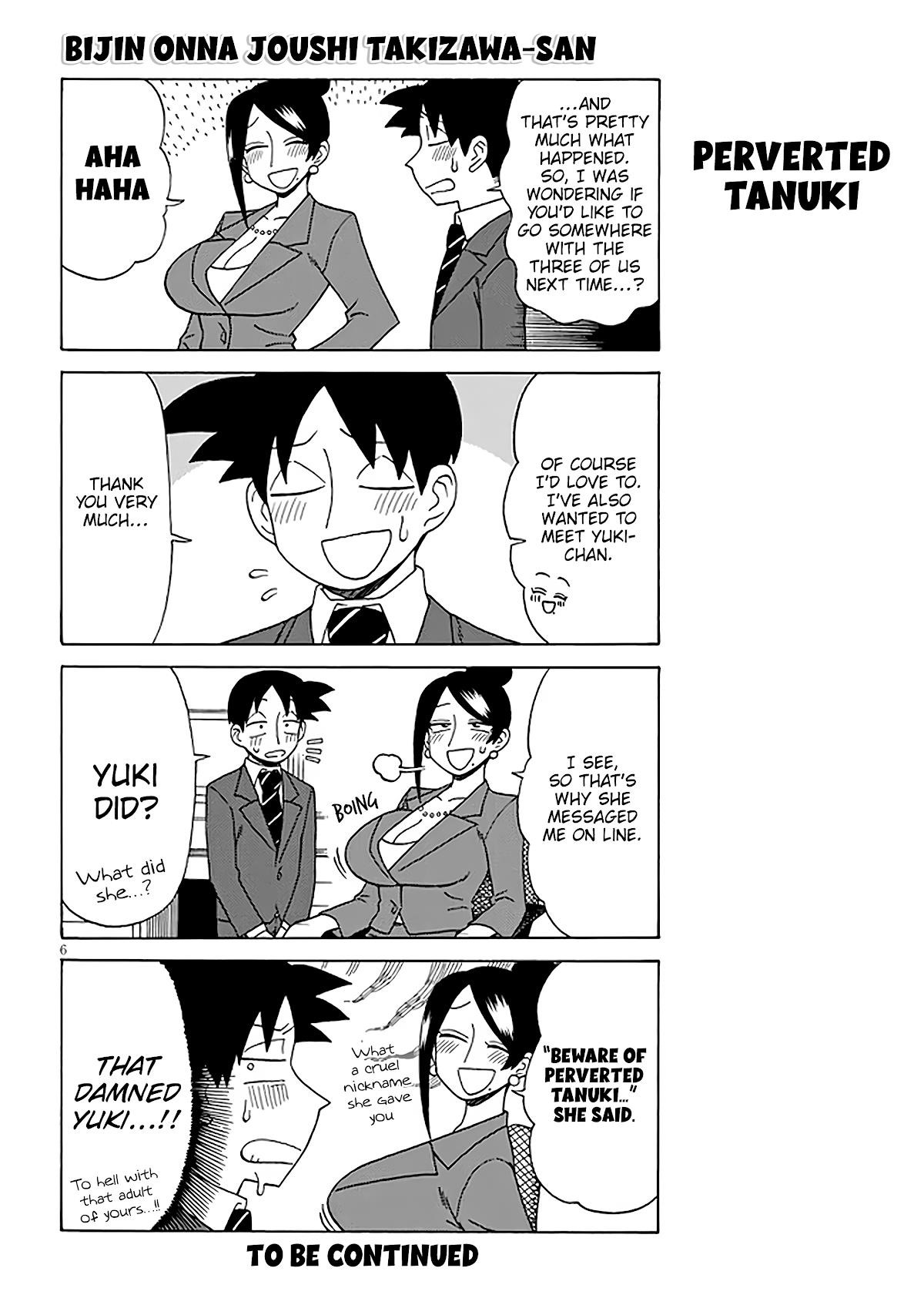 Bijin Onna Joushi Takizawa-San Chapter 123 - Page 6 in English