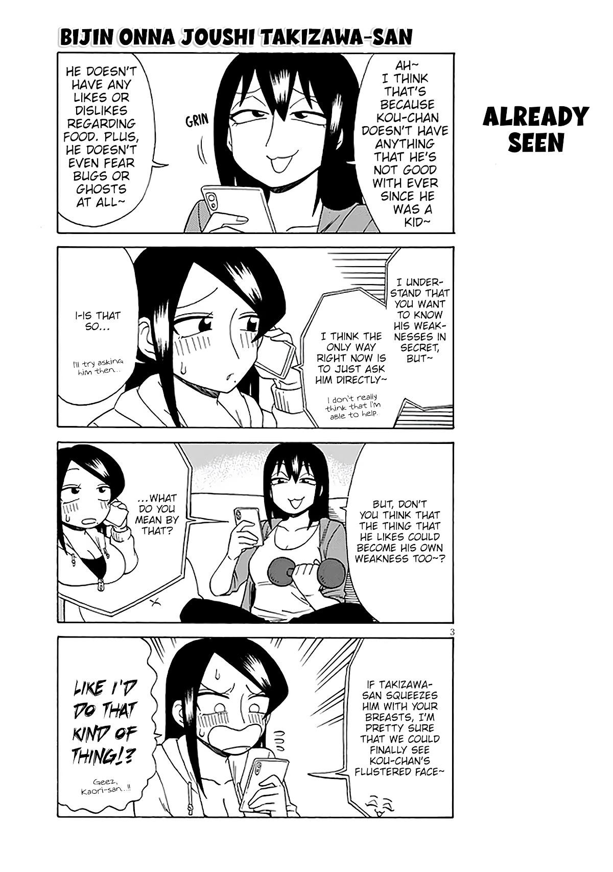 Bijin Onna Joushi Takizawa-San Chapter 126 - Page 3 in English