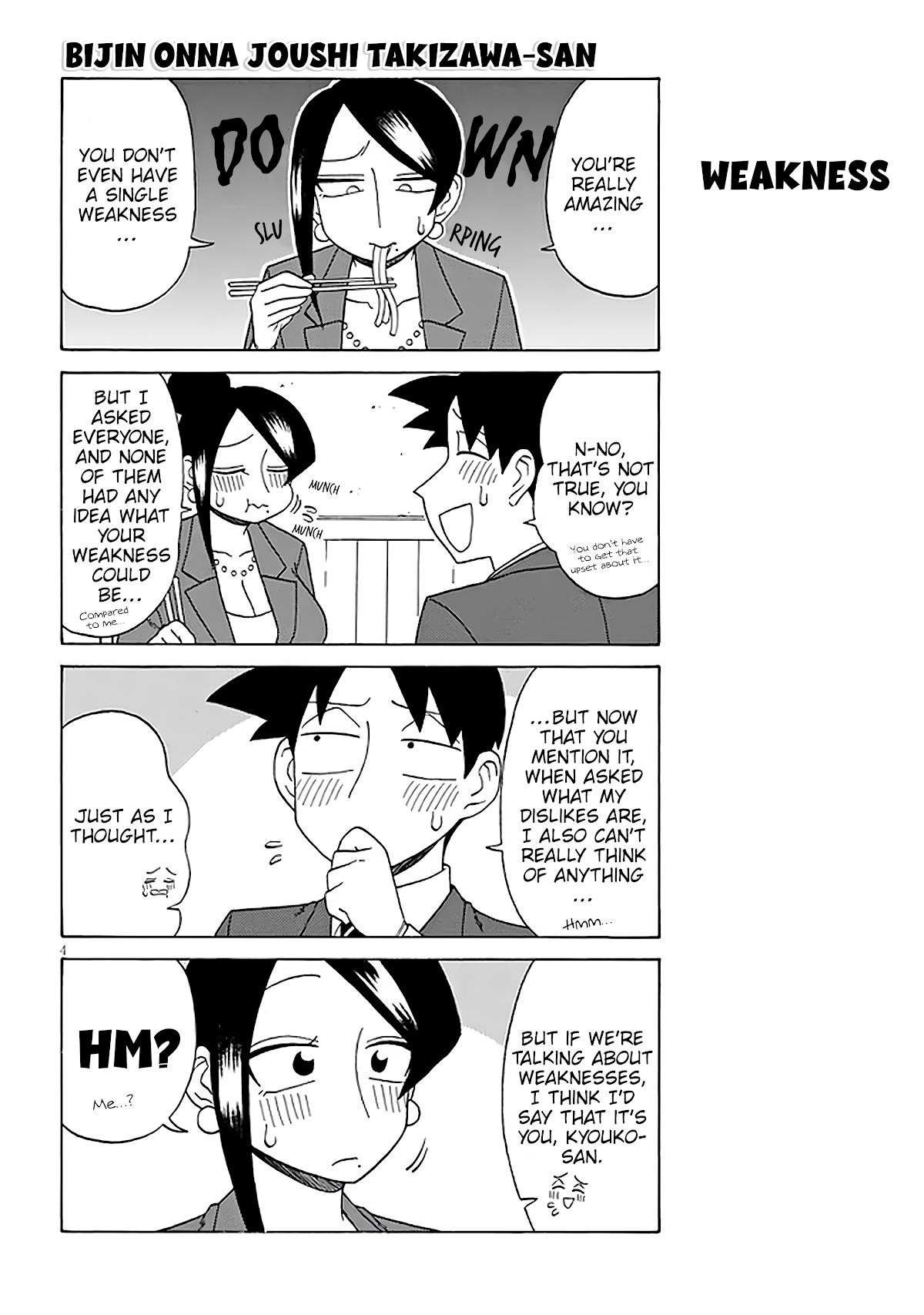 Bijin Onna Joushi Takizawa-San Chapter 126 - Page 4 in English