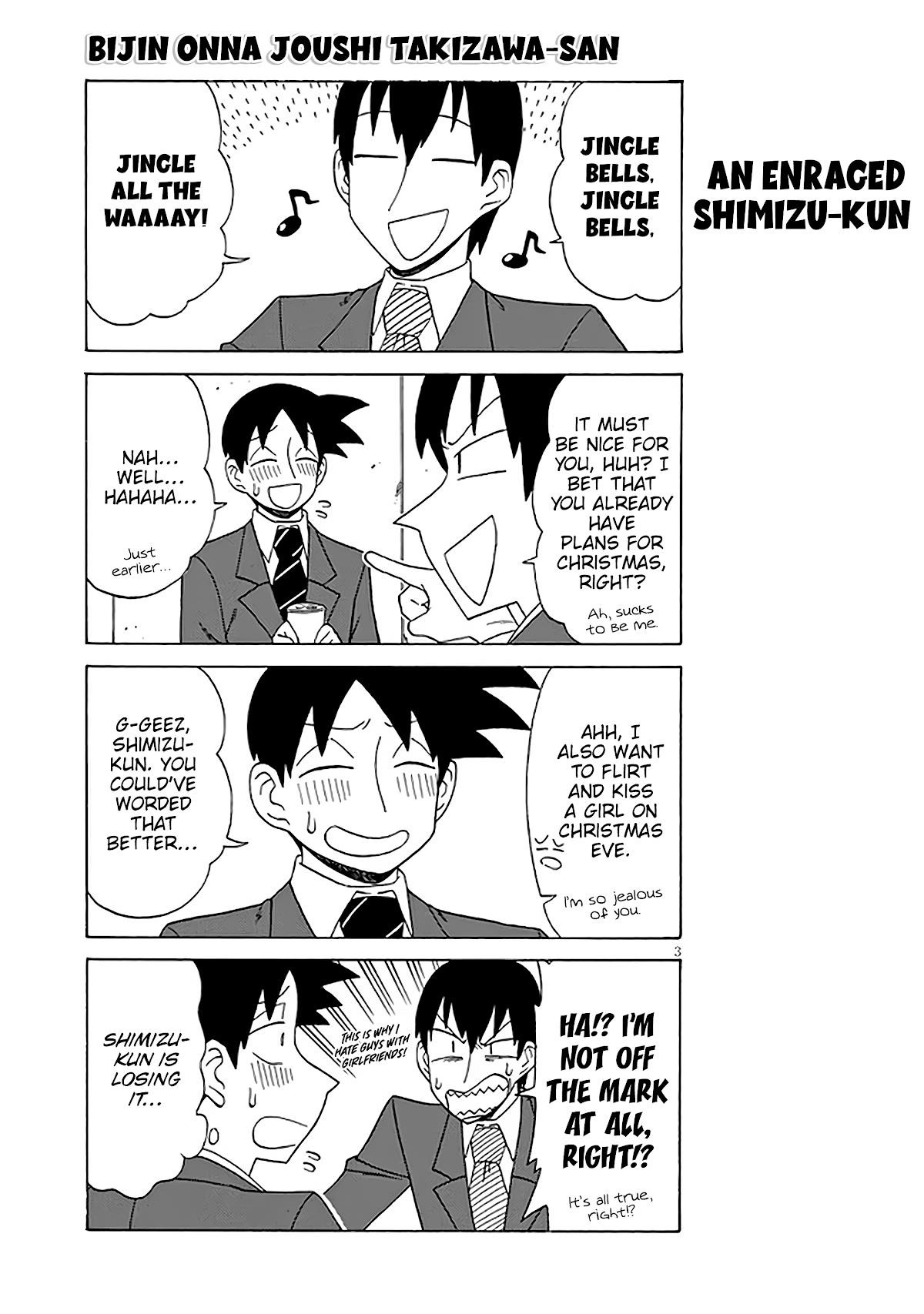 Bijin Onna Joushi Takizawa-San Chapter 128 - Page 3 in English