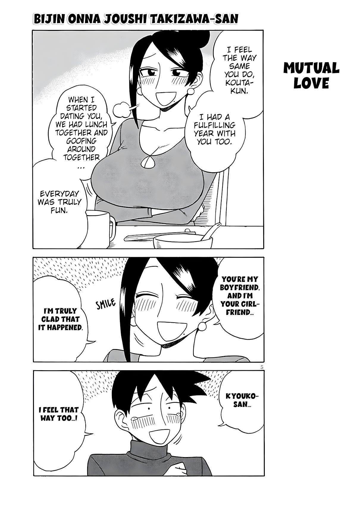 Bijin Onna Joushi Takizawa-San Chapter 129 - Page 5 in English