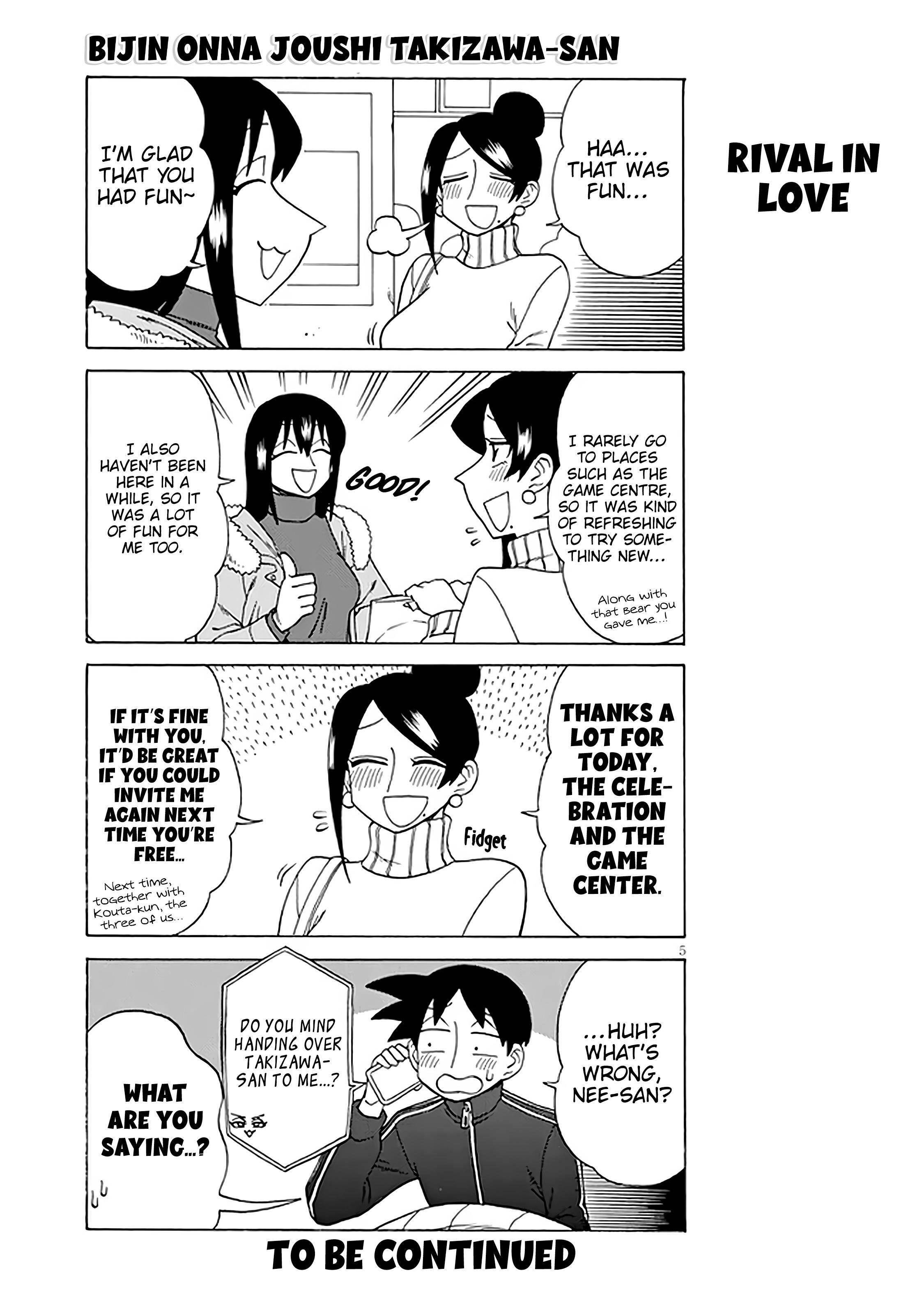 Bijin Onna Joushi Takizawa-San Chapter 133 - Page 5 in English