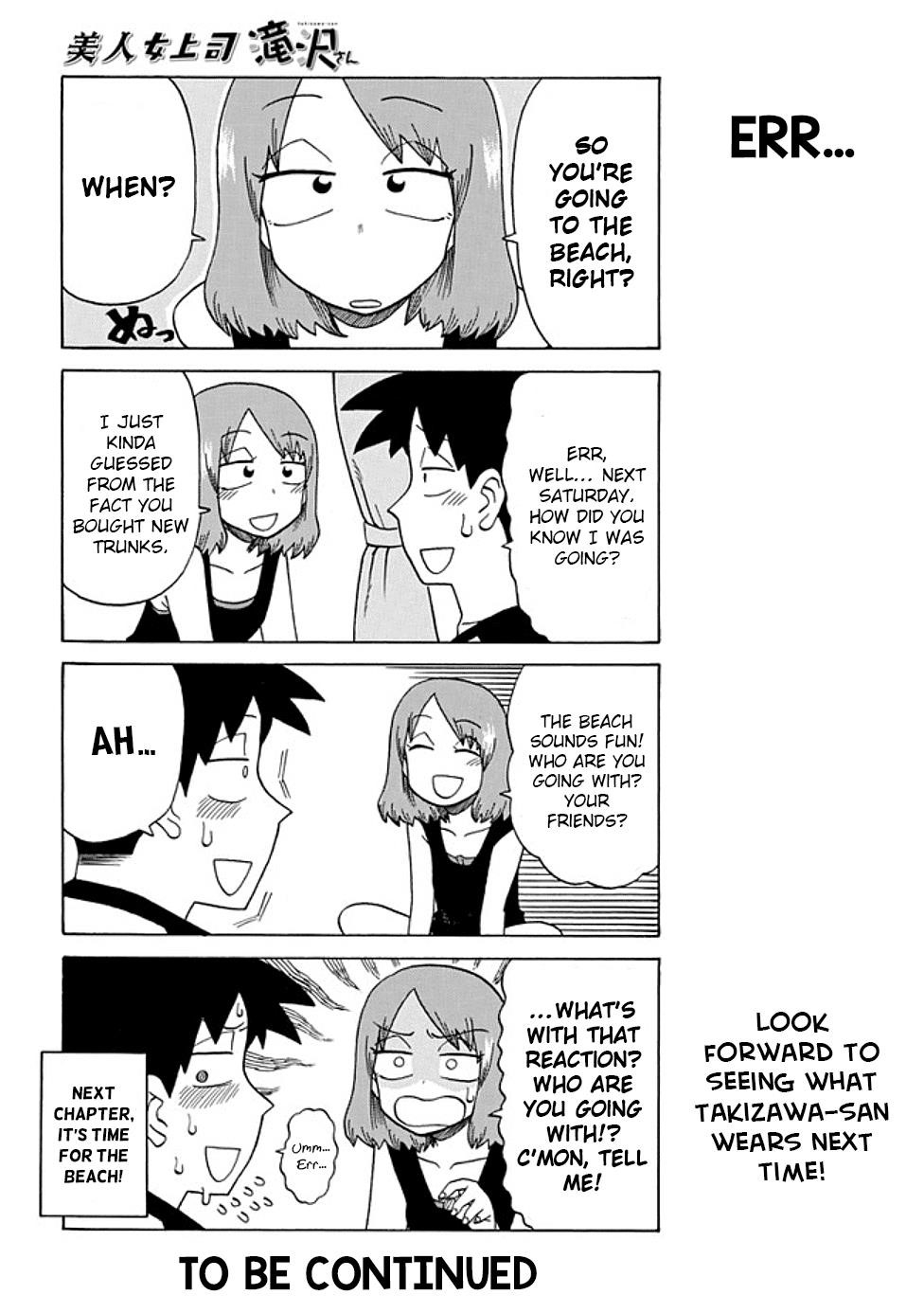Bijin Onna Joushi Takizawa-San Chapter 49 - Page 4 in English