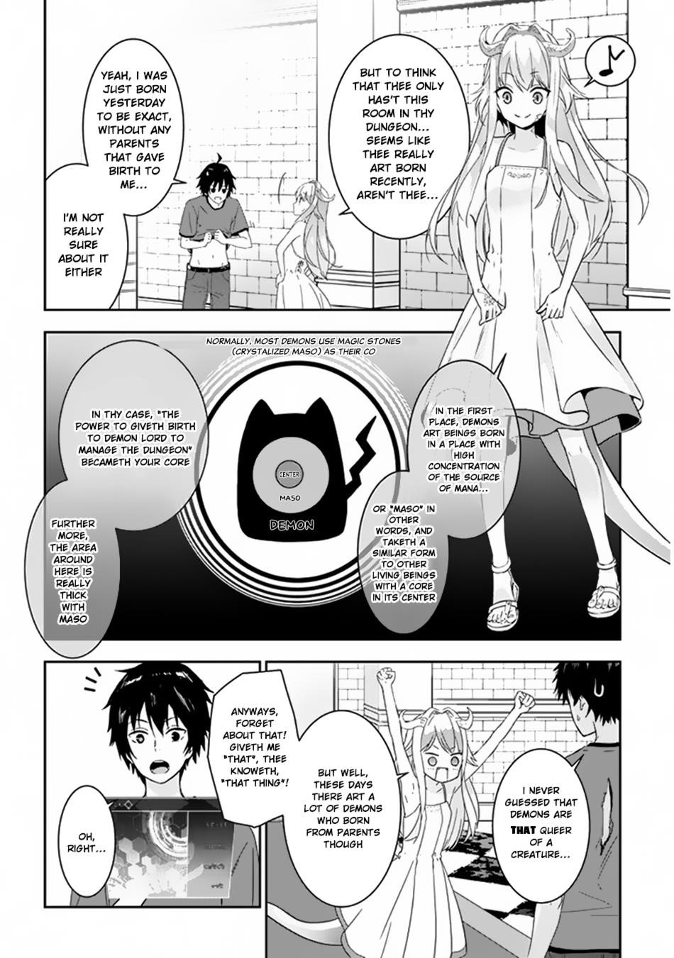Maou Ni Natta Node, Dungeon Tsukutte Jingai Musume To Honobono Suru Chapter 1.2 - Page 9 in English