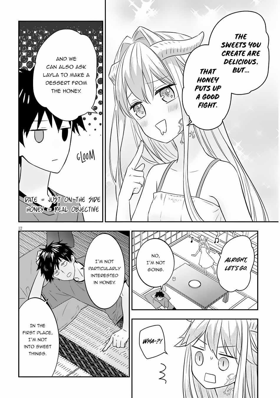 Maou Ni Natta Node, Dungeon Tsukutte Jingai Musume To Honobono Suru Chapter 43 - Page 12 in English