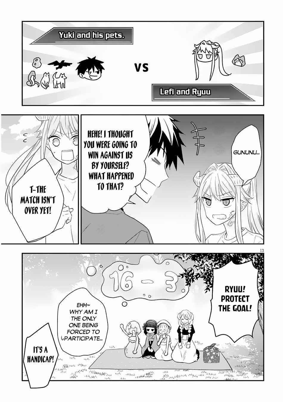 Maou Ni Natta Node, Dungeon Tsukutte Jingai Musume To Honobono Suru Chapter 49 - Page 13 in English