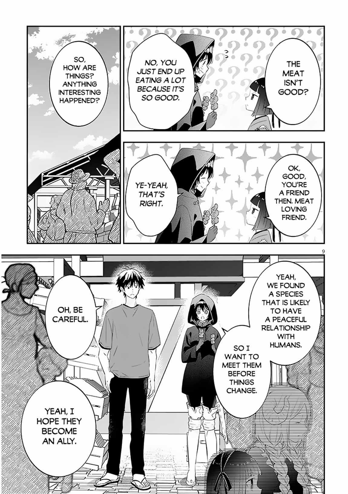 Maou Ni Natta Node, Dungeon Tsukutte Jingai Musume To Honobono Suru Chapter 57.1 - Page 9 in English
