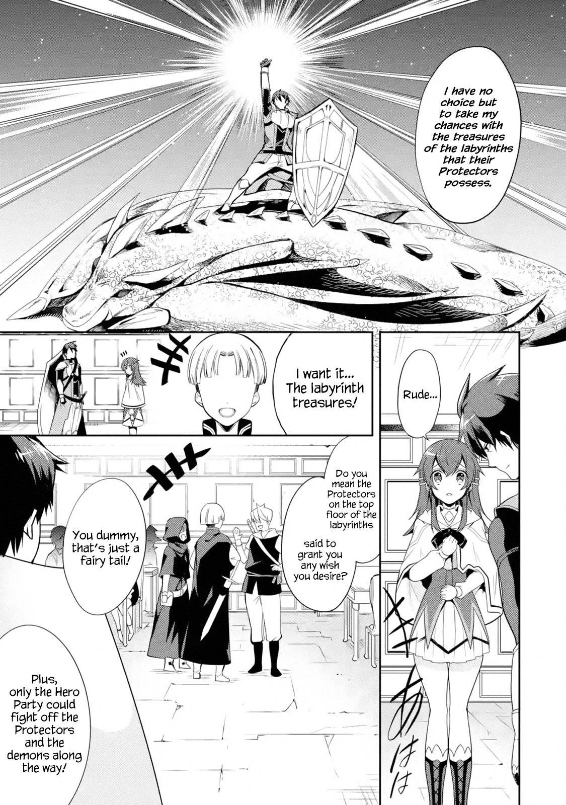 The Labyrinth Raids Of The Ultimate Tank ~The Tank Possessing A Rare 9,999 Endurance Skill Was Expelled From The Hero Party~ Chapter 1.1 - Page 6 in English