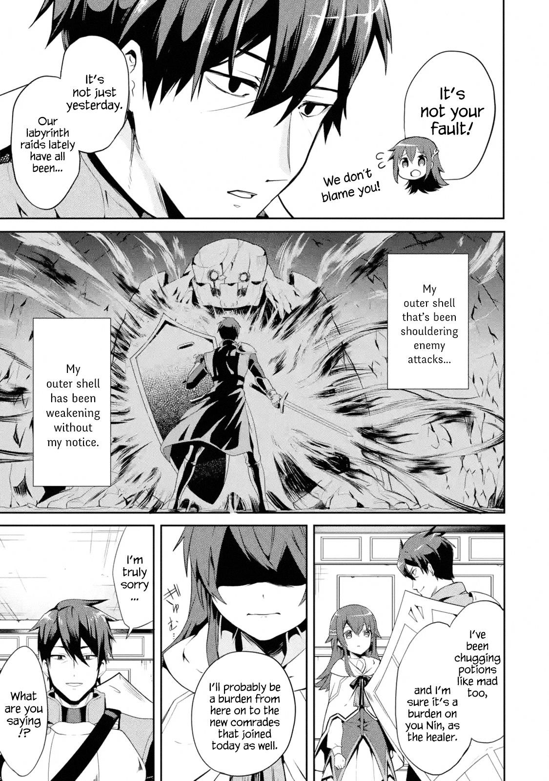 The Labyrinth Raids Of The Ultimate Tank ~The Tank Possessing A Rare 9,999 Endurance Skill Was Expelled From The Hero Party~ Chapter 1.1 - Page 8 in English