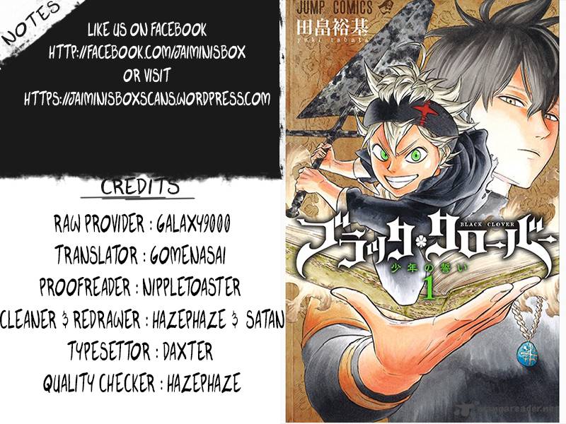 BLACK CLOVER Chapter 15 - Page 20 in English