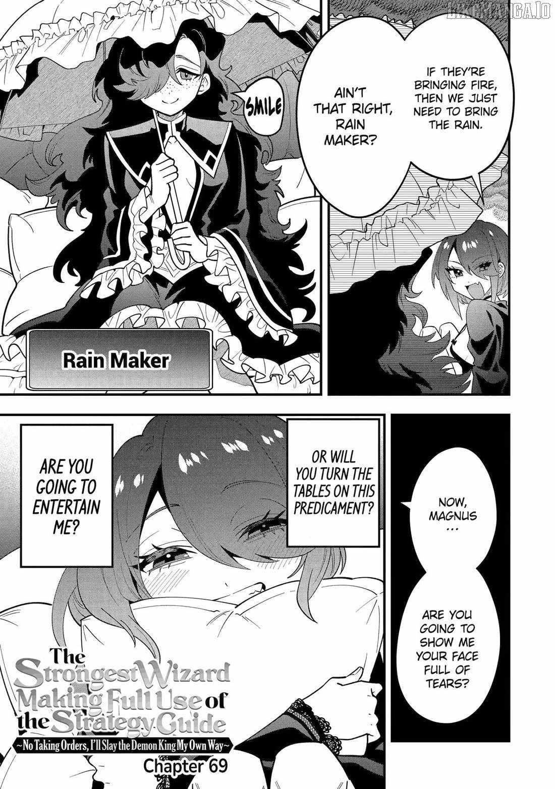 Kouryakuhon O Kushi Suru Saikyou No Mahoutsukai ~< Meirei Sa Sero > To Wa Iwa Senai Oreryuu Mao Tobatsu Saizen Ruuto ~ Chapter 69 - Page 3 in English