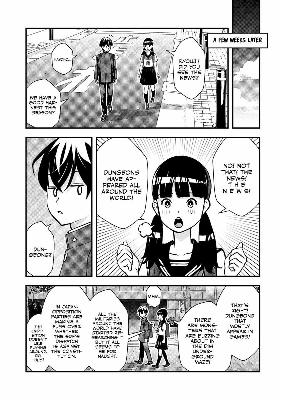 The hero returns from another world, becomes an influencer, and earns money in the real world, where dungeons have appeared! Chapter 1 - Page 54 in English