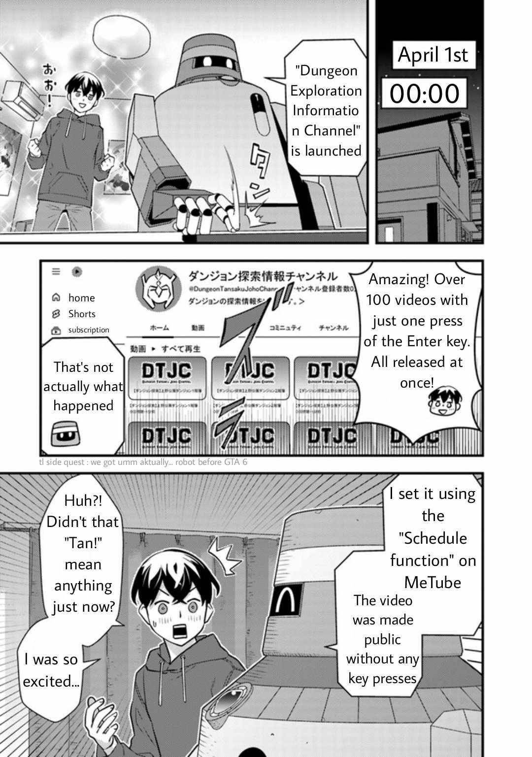 The hero returns from another world, becomes an influencer, and earns money in the real world, where dungeons have appeared! Chapter 7.1 - Page 9 in English