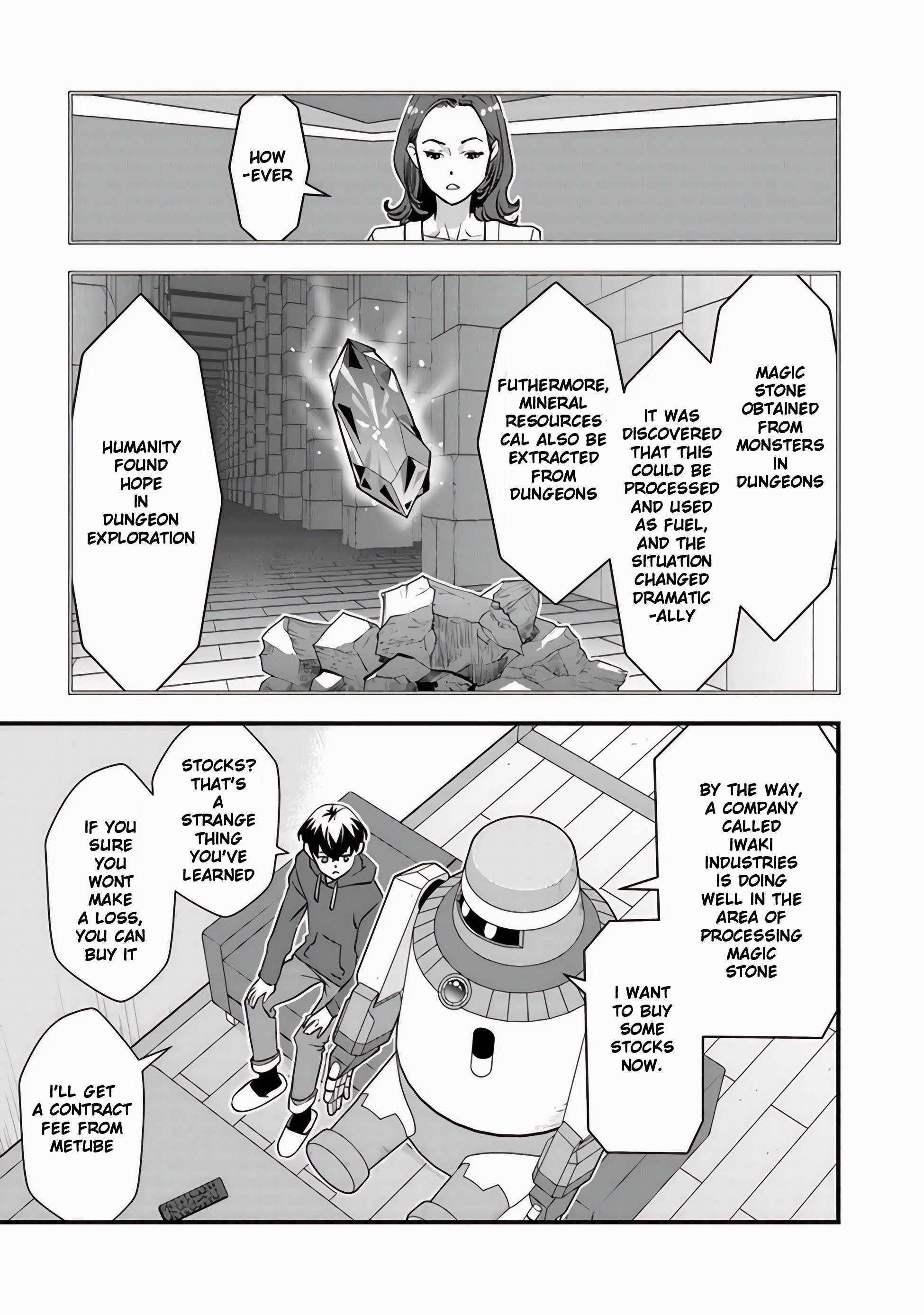 The hero returns from another world, becomes an influencer, and earns money in the real world, where dungeons have appeared! Chapter 8.2 - Page 3 in English