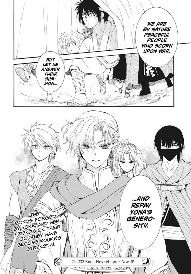 Akatsuki no Yona Chapter 232 - Page 28 in English