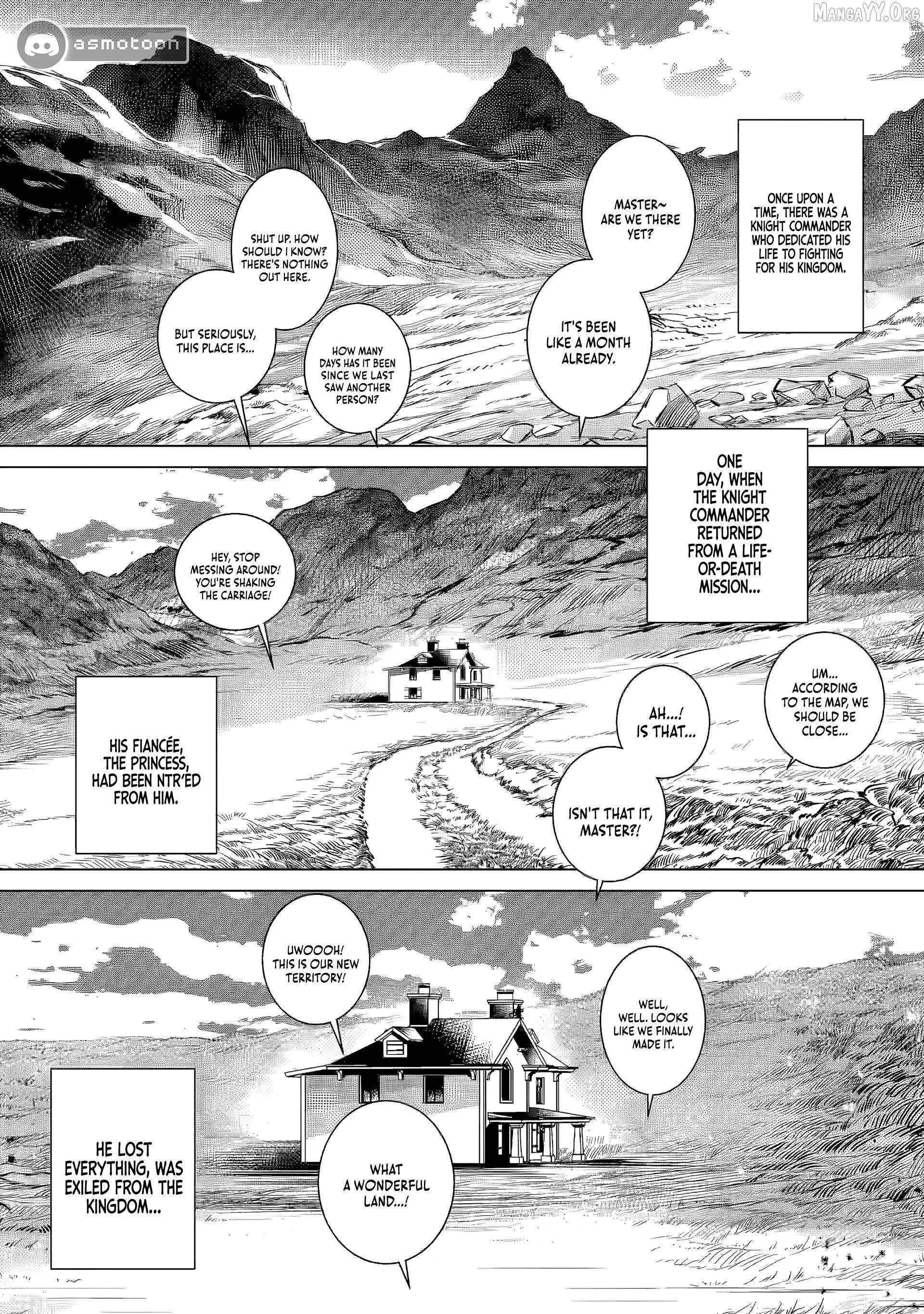 The Strongest Old Knight Commander Is Celebrated as a Hero in the Countryside After Being Cheated on and Exiled Chapter 2 - Page 1 in English