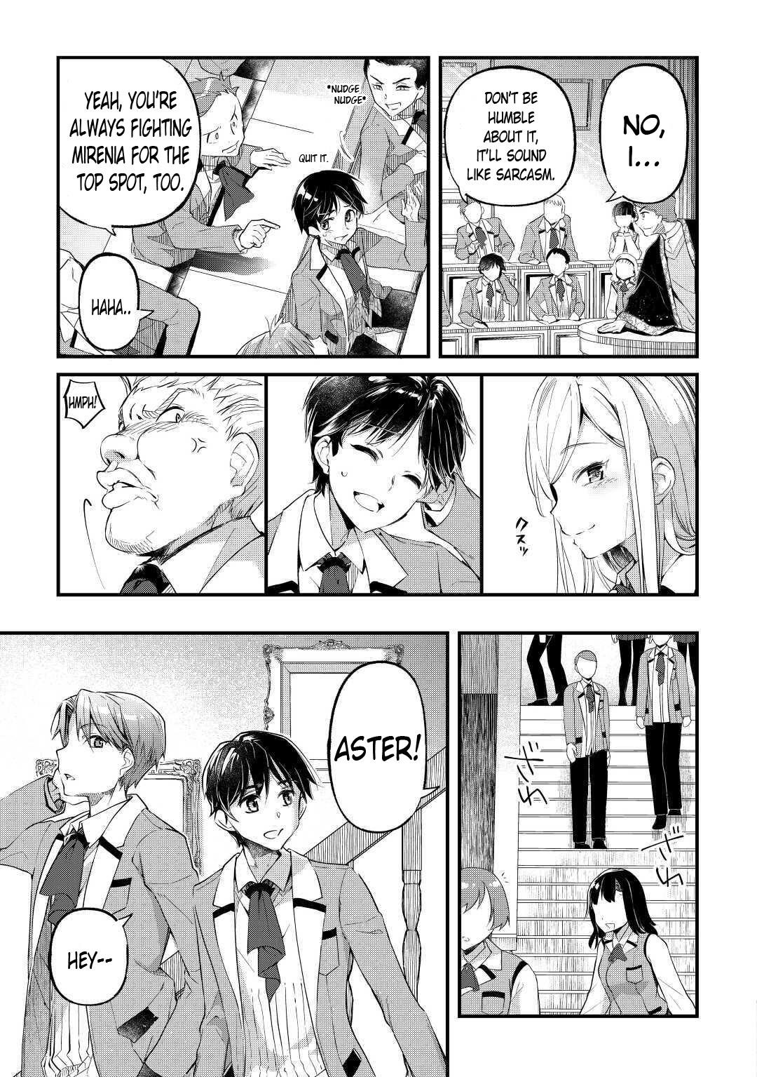 Ochikobore “1” Mahou Tsukai wa, Kyou mo Muishiki ni Cheat wo Tsukau Chapter 1 - Page 9 in English